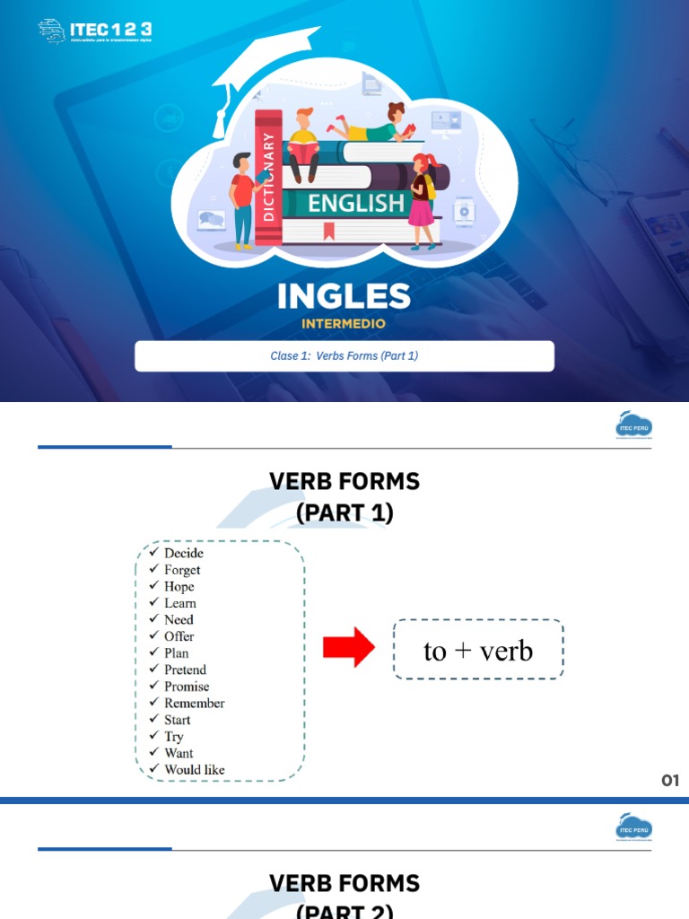 CLASE 01 - Manual de Inglés Nivel Intermedio | PDF