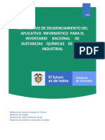 Instructivo Inventario Nacional de Sustancias Quimicas de Uso Industrial