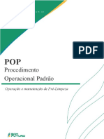 POP-  13 -  Operação e Manuntenção de Pré-limpeza