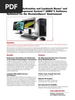 HP Xw8400 Workstation and Landmark Nexus and Decision Management System™ (DMS™) Software, Optimized For The Decisionspace Environment