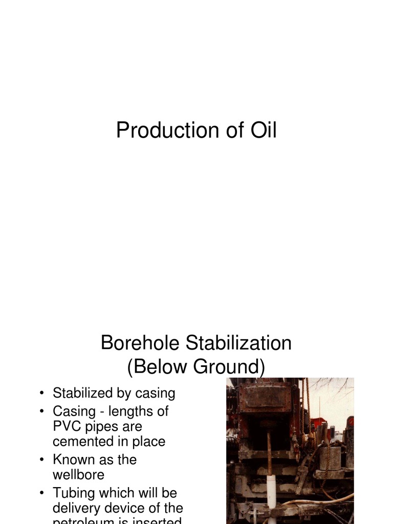 Production of Oil | PDF