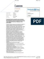 Prudential Financial - Process Managment Associate