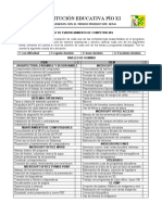 Test de evidenciamiento de competencias técnicas