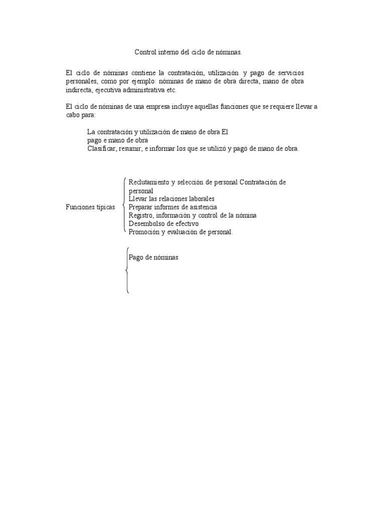 Control del Ciclo de Nóminas | PDF | Salario | Contabilidad