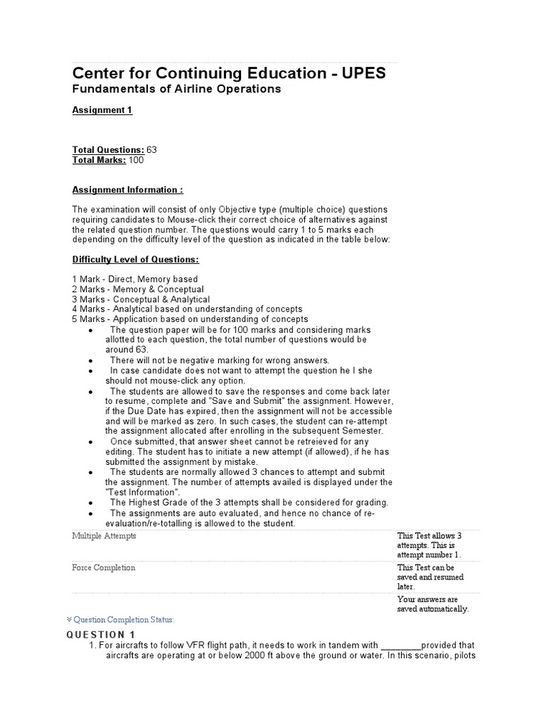 Sem 3 Fundamentals of Airline Operations | PDF | Airlines | Airport