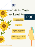 PAE de La Mujer en Edad Fértil