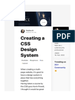 Creating A CSS Design System - DeV Community