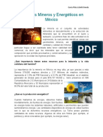 Recursos Mineros y Energéticos en México