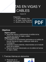 Fuerzas en Vigas y Cables - Diapositivas - Grupo 02