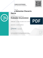 Certificado Evaluador de Procesos