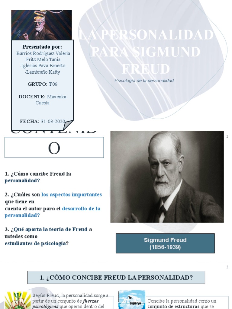 Sigmund Freud y La Personalidad. PDF Mente inconsciente Psicoanálisis