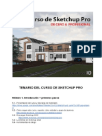 Temario Del Curso de Sketchup Pro