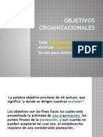 Objetivos Organizacionales Presentacion