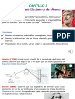 Capítulo 1 Estructura Electrónica Del Átomo Clase 1 CV