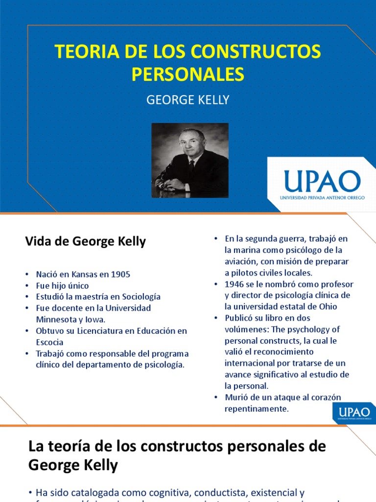 Teoria George Kelly | PDF | Percepción | Conceptos psicologicos