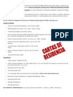 Cartas de Residencia