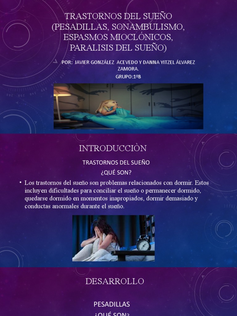 Trastornos Del Sueño 2 PDF Pesadilla Dormir