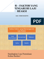 Faktor - Faktor Yang Mempengaruhi Laju Reaksi