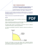 Alternativas de producción y frontera de posibilidades