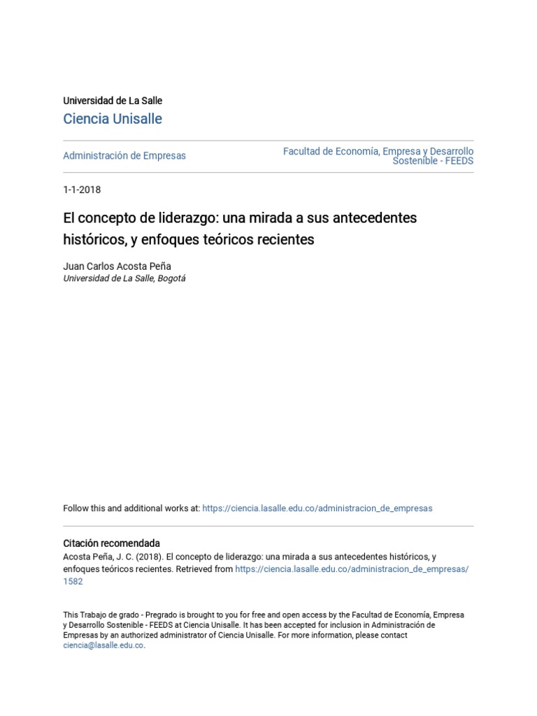 Evolución del Liderazgo a lo Largo de la Historia | PDF | Liderazgo ...