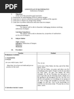 Subtraction of Integers 4A Lesson Plan