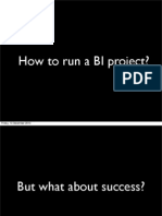 How To Run A BI Project