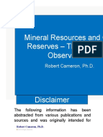 Mineral Resources and Ore