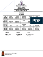 Emilia Ambalada Poblete Integrated High School Work Schedule SY 2022-2023