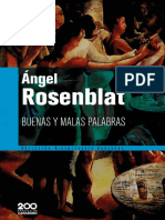 Buenas y Malas Palabras - Ángel Rosenblat