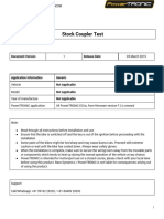 Stock Coupler Test