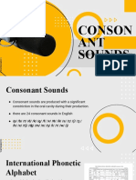 Consonant and Vowels in English