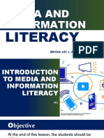 L1 Introduction To Media and Information Literacy MELC1