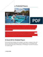 25 Great Gift Ideas For Pickleball Players & A Short Insight of Pickleball Sport