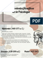 Antecedentes Filosóficos de La Psicología