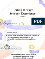 U1 - L3 Writing Through Sensory Experience (CW)