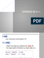 Strings in C++ Lecture 13012021