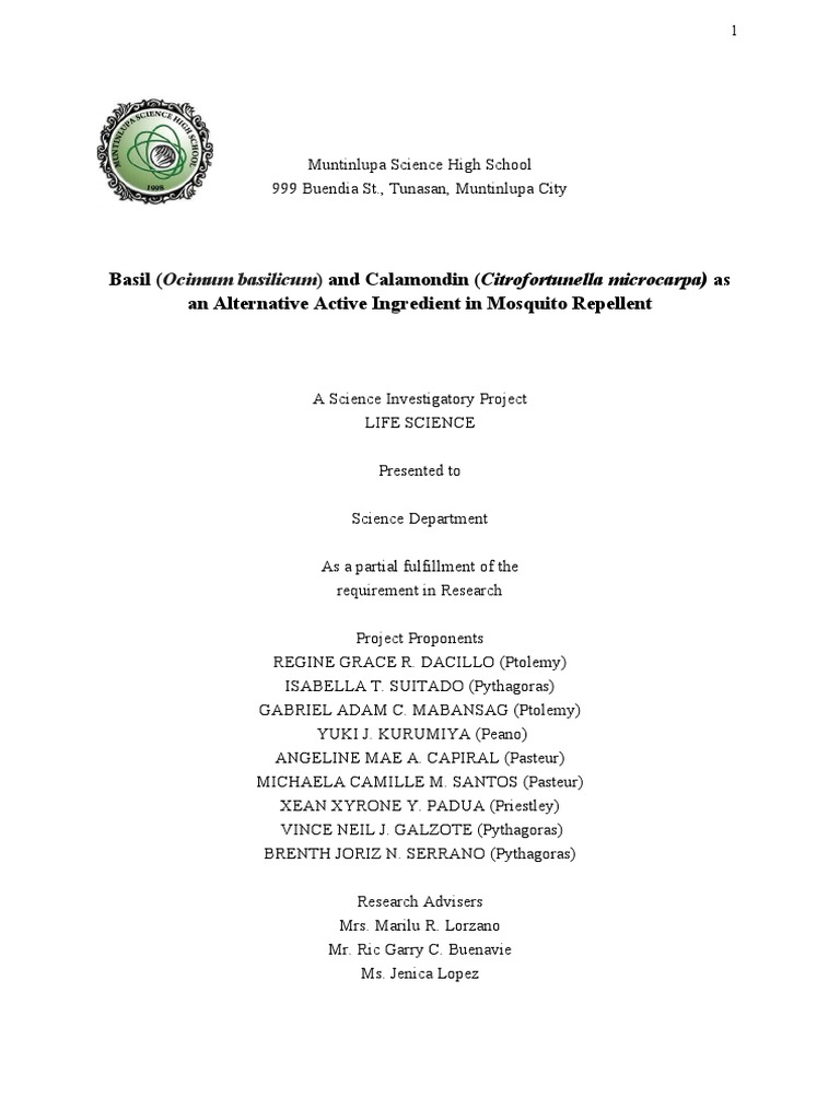 Research | PDF | Statistics | Basil