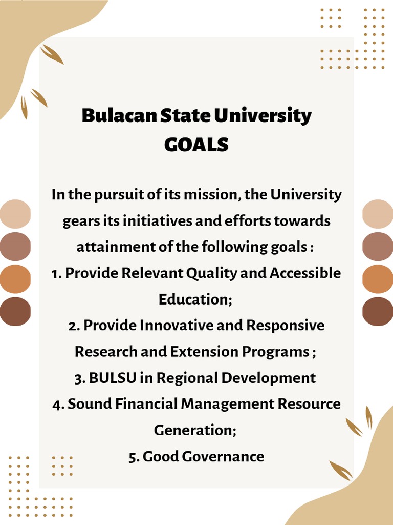 BulSU Goals PDF