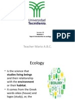 Session 8.0 Ecology and Geography