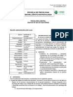 BPS-22 - PSICOLOGÍA LABORAL - Cronograma