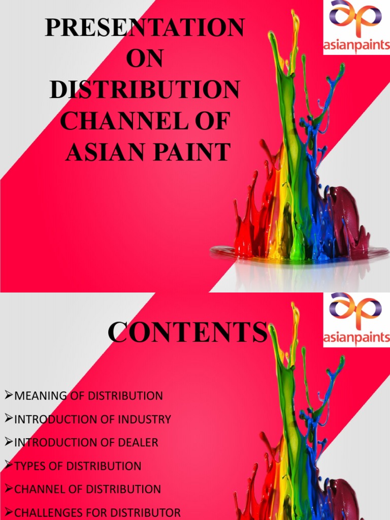 Asian Paints Distribution Overview | PDF | Marketing | Market (Economics)