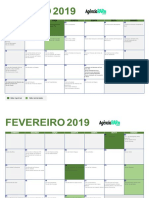 Calendario Sazonal 2019 para Imprimir