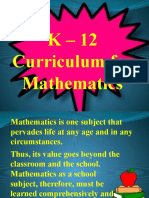 K - 12 Curriculum For Mathematics - Grade 7