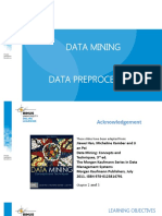 DATA MINING: DATA PREPROCESSING