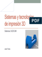 Sistemas y Tecnologías de Impresión 3D