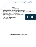 DBMS Lab Exam-Arkadeep Roy (17600118065)