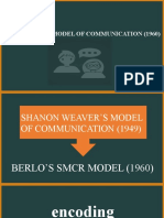 Berlo's SMCR Model of Communication