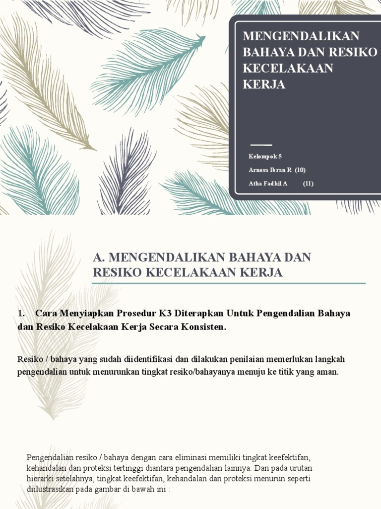 Mengendalikan Bahaya Dan Resiko Kecelakaan Kerja Pdf