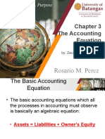 CH 3 The Accounting Equation