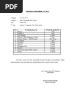 Rincian Daftar Pembelian Alat Tulis Kantor